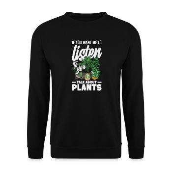 Garten- Und Pflanzenliebhaber Geschenke - Unisex Pullover - Schwarz - Vorne - Alina (178cm) & Michal (187cm)