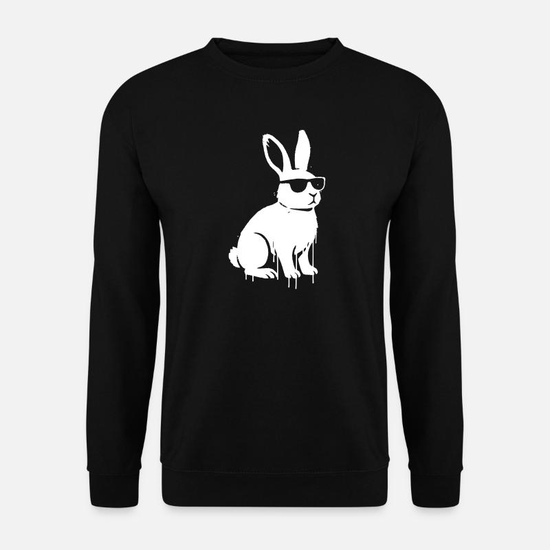 Bunny Graffiti Streetwear Vector - Unisex Sweatshirt - black