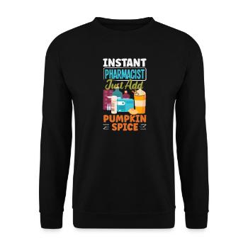 Apotheker Pharmazeutisch-technischer - Unisex Pullover - Schwarz - Vorne - Alina (178cm) & Michal (187cm)