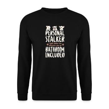 Chihuahua Chihuahueño Personal - Unisex Pullover - Schwarz - Vorne - Alina (178cm) & Michal (187cm)