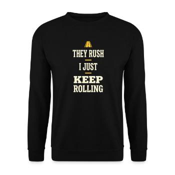 Truck Sim Truck Simulator Sim Trucker Long Haul - Unisex Sweatshirt - black - Front - Alina (178cm) & Michal (187cm)