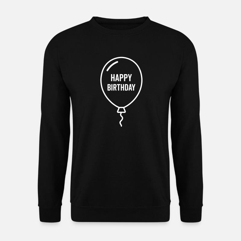 Ballon d’anniversaire – Conception d’anniversaire - Sweat-shirt Unisexe - noir