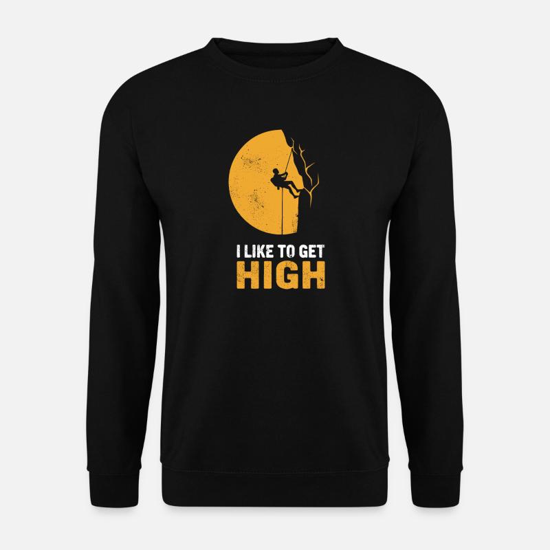 Moonlight Climber Silhouette - Unisex Sweatshirt - black
