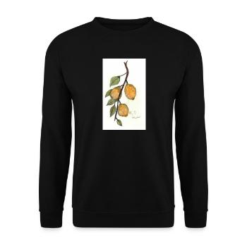 Lemon bush - Unisex Sweatshirt - black - Front - Alina (178cm) & Michal (187cm)