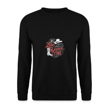 Danse en ligne Danse en ligne Danse en ligne Danse - Sweat-shirt Unisexe - noir - Devant - Alina (178cm) & Michal (187cm)