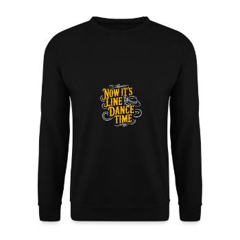 Danse en ligne Danse en ligne Danse en ligne Danse - Sweat-shirt Unisexe - noir - Devant - Alina (178cm) & Michal (187cm)