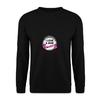 K-Pop-Musik Kpop süchtig Gift - Unisex Pullover - Schwarz - Vorne - Alina (178cm) & Michal (187cm)