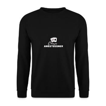Cruzo Fear Opponent - Unisex Sweatshirt - black - Front - Alina (178cm) & Michal (187cm)