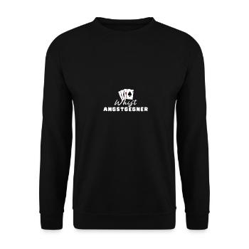 Whist Fear Opponent - Unisex Sweatshirt - black - Front - Alina (178cm) & Michal (187cm)