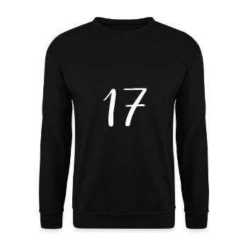 17 - Unisex Sweatshirt - black - Front - Alina (178cm) & Michal (187cm)