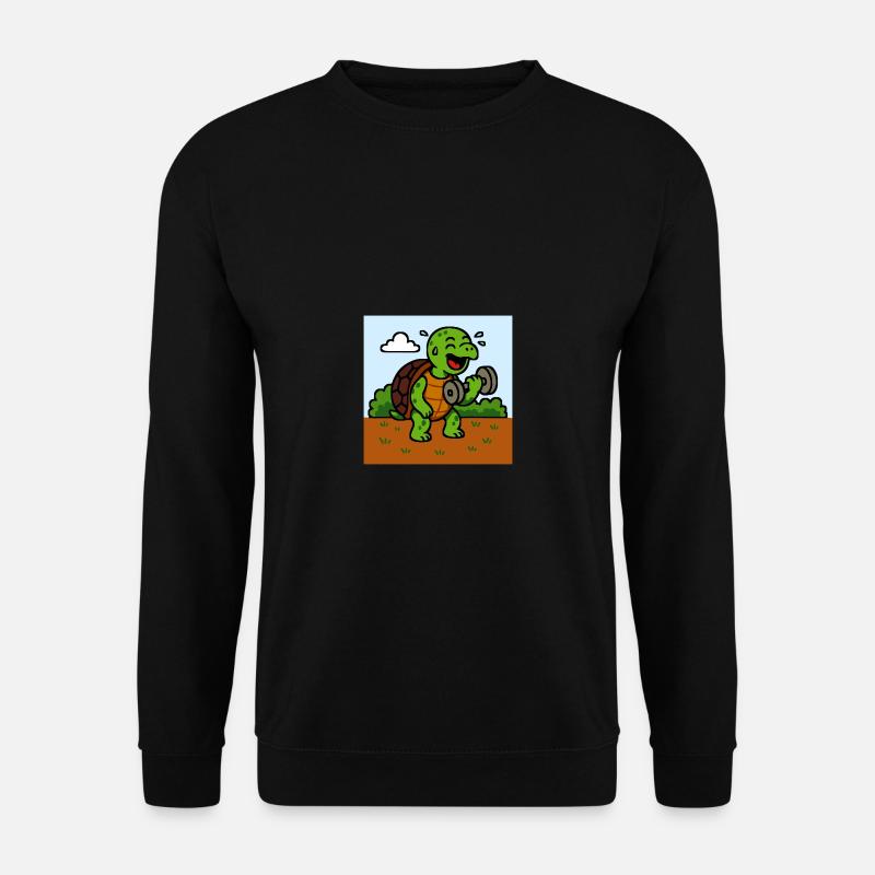 Funny Turtle Comic - Unisex Sweatshirt - black