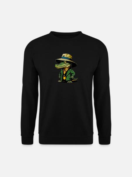 Krokodil Bucket-Hat - Unisex Pullover - Schwarz