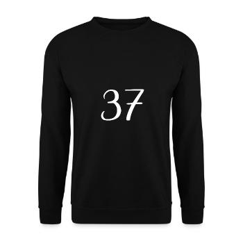 37 - Unisex Sweatshirt - black - Front - Alina (178cm) & Michal (187cm)