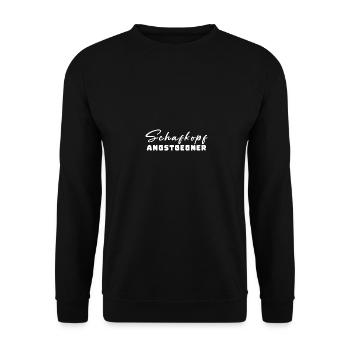Schafkopf Fear Opponent - Unisex Sweatshirt - black - Front - Alina (178cm) & Michal (187cm)