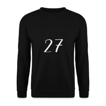 27 - Unisex Sweatshirt - black - Front - Alina (178cm) & Michal (187cm)
