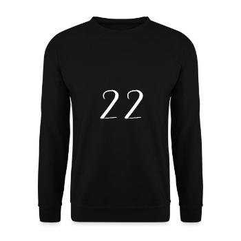 22 - Unisex Sweatshirt - black - Front - Alina (178cm) & Michal (187cm)