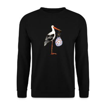 Wagen - Unisex Pullover - Schwarz - Vorne - Alina (178cm) & Michal (187cm)