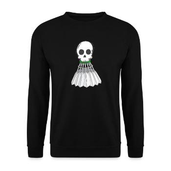 federball badminton federballspieler federball - Unisex Pullover - Schwarz - Vorne - Alina (178cm) & Michal (187cm)