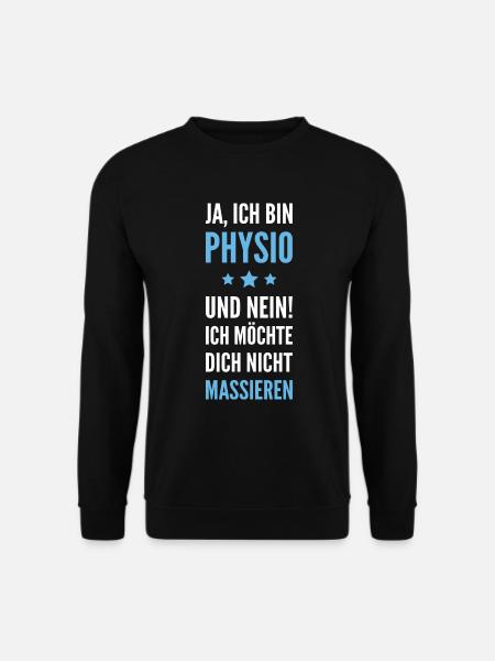 Physiotherapie Physiotherapeut Physiotherapeutin - Unisex Pullover - Schwarz