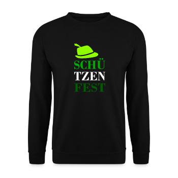 Schützenfest 2023 - Unisex Pullover - Schwarz - Vorne - Alina (178cm) & Michal (187cm)