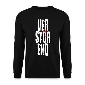 Verstörend - Unisex Pullover - Schwarz - Vorne - Alina (178cm) & Michal (187cm)