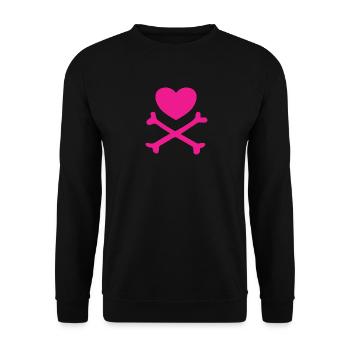 Coeur de pirate - Sweat-shirt Unisexe - noir - Devant - Alina (178cm) & Michal (187cm)