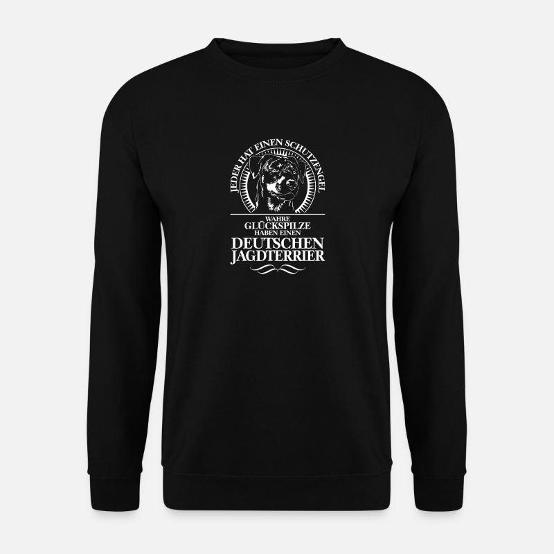 DEUTSCHER JAGDTERRIER Schutzengel Wilsigns Hunde - Unisex Pullover - Schwarz