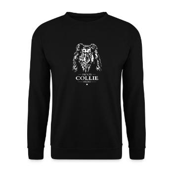 Collie Mom Dog Dog Long Hair Collie Wilsigns - Unisex Sweatshirt - black - Front - Alina (178cm) & Michal (187cm)