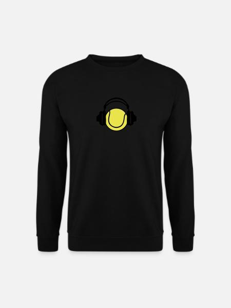 Kopfhörer-Kopfhörer DJ-Audio-Tennis - Unisex Pullover - Schwarz
