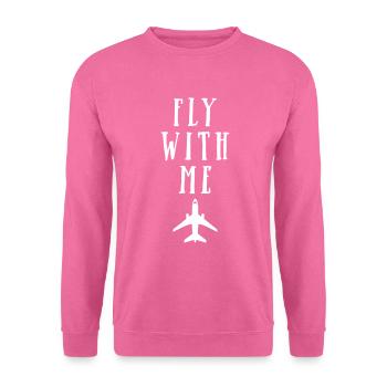 Fly with Me - Unisex Pullover - Pink - Vorne