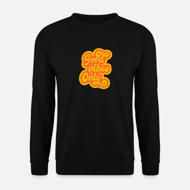 Good Vibes Vintage - Unisex Pullover - Schwarz