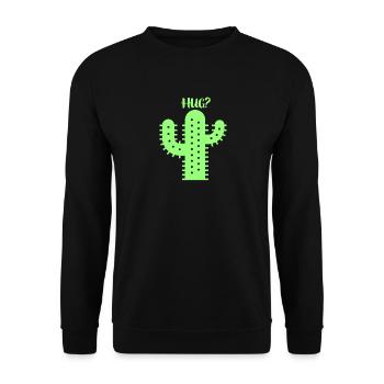 Câlin de cactus - Sweat-shirt Unisexe - noir - Devant - Alina (178cm) & Michal (187cm)