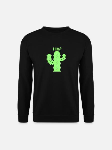 Cactus Hug - Unisex Sweatshirt - black