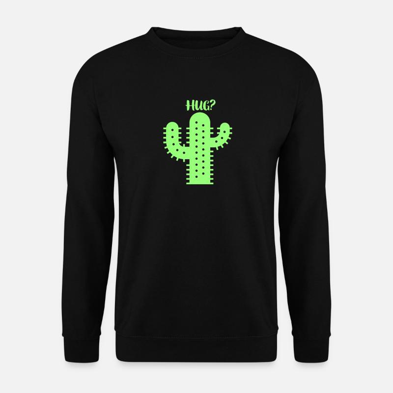 Cactus Hug - Unisex Sweatshirt - black