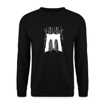Brooklyn Bridge - Unisex Sweatshirt - black - Front - Alina (178cm) & Michal (187cm)