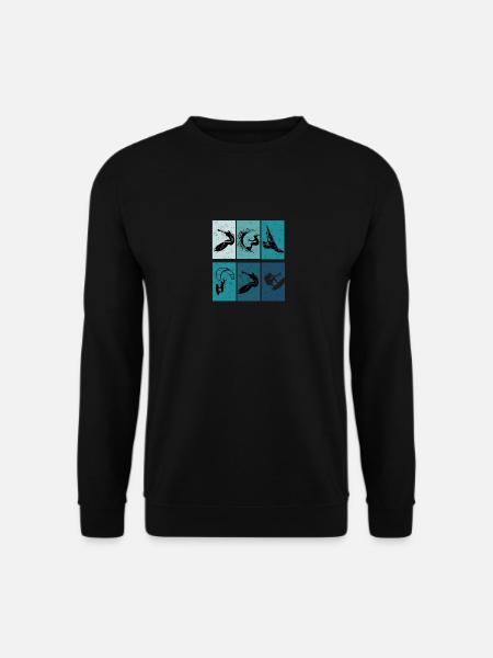 Kitesurf - idée cadeau kite - Sweat-shirt Unisexe - noir