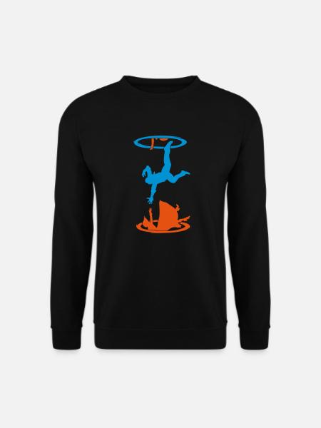 Da ist immer ein Portal - Unisex Pullover - Schwarz