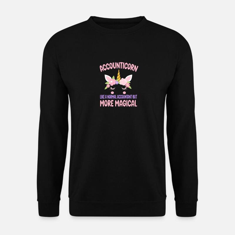 Accounticorn like a normal Accountant Gifts - Unisex Pullover - Schwarz