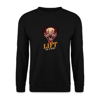 Heben Sie wie ein Tierclown - Unisex Pullover - Schwarz - Vorne - Alina (178cm) & Michal (187cm)