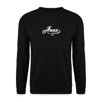 Anna vintage - Unisex Sweatshirt - black - Front - Alina (178cm) & Michal (187cm)