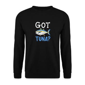 Thunfisch - Unisex Pullover - Schwarz - Vorne - Alina (178cm) & Michal (187cm)