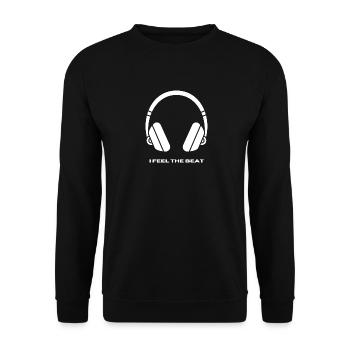 JE SENS LE RYTHME - Sweat-shirt Unisexe - noir - Devant - Alina (178cm) & Michal (187cm)