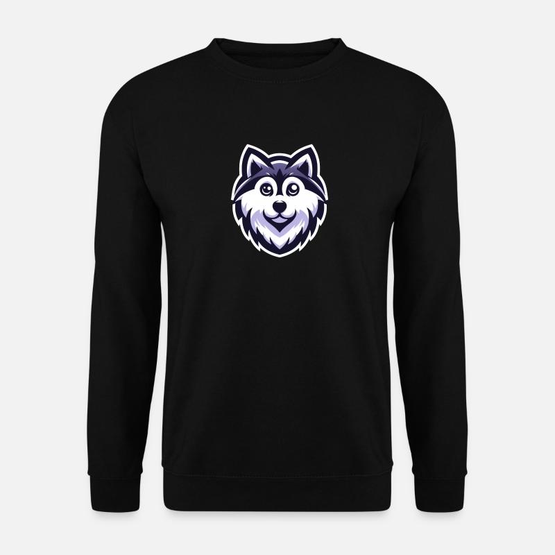 Husky mignon - Sweat-shirt Unisexe - noir