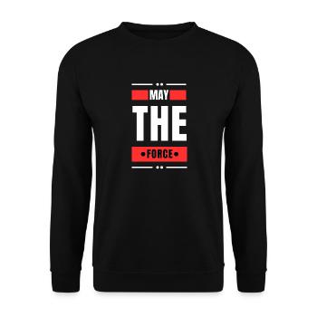 Strength - Unisex Sweatshirt - black - Front - Alina (178cm) & Michal (187cm)