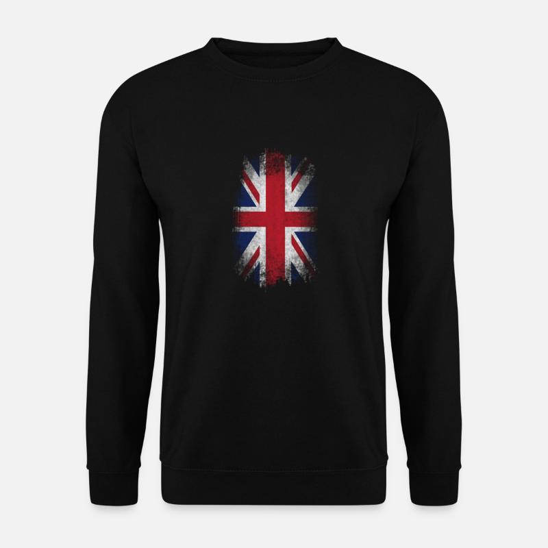 Eroded UK Flag - Unisex Pullover - Schwarz