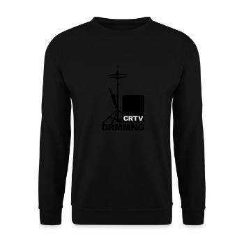 Creative Drumming Cajon and Hi Hat - Unisex Pullover - Schwarz - Vorne - Alina (178cm) & Michal (187cm)
