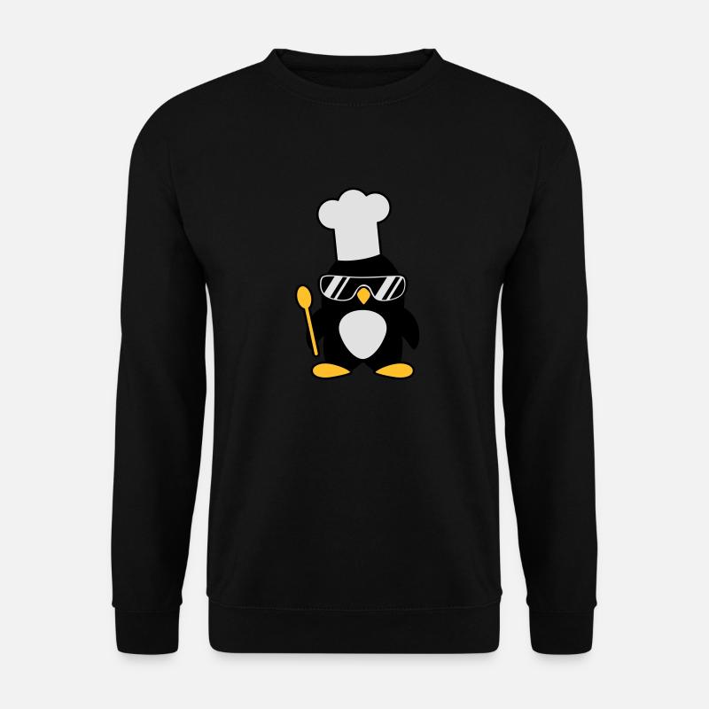 Cool Penguin Chef - Unisex Sweatshirt - black