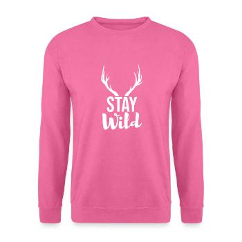 Stay Wild - Unisex Pullover - Pink - Vorne