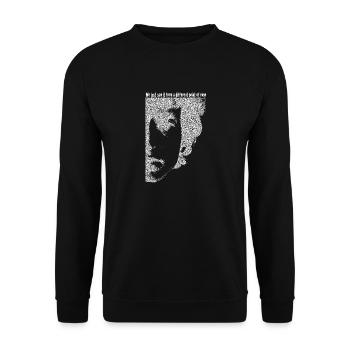 Pointilismus Dylan DylanArt Jack Joblin - Unisex Pullover - Schwarz - Vorne - Alina (178cm) & Michal (187cm)