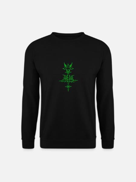 gothic cross and skullgreen - Unisex Pullover - Schwarz